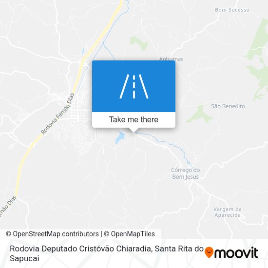 Rodovia Deputado Cristóvão Chiaradia map