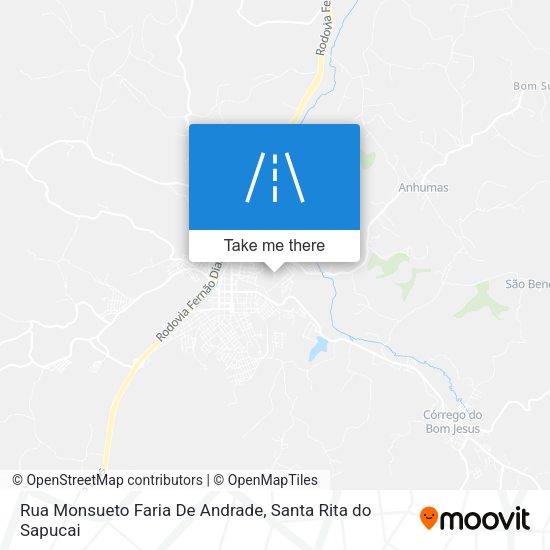 Rua Monsueto Faria De Andrade map