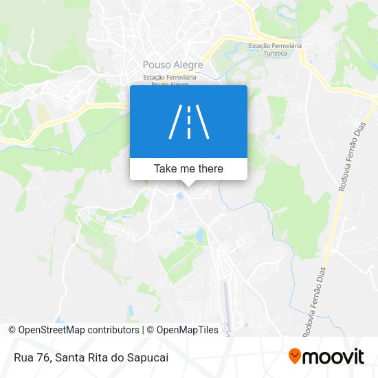 Rua 76 map