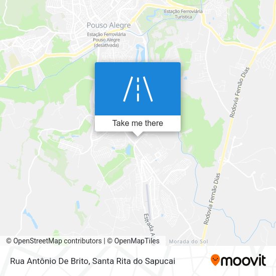 Rua Antônio De Brito map