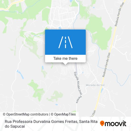 Rua Professora Durvalina Gomes Freitas map