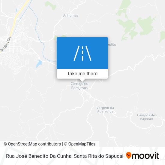 Rua José Benedito Da Cunha map