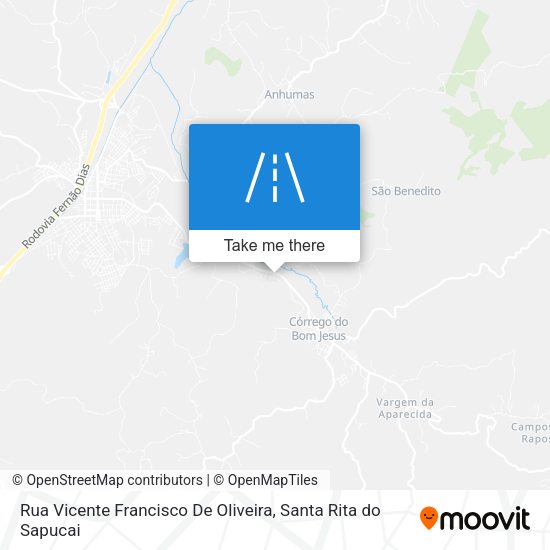 Rua Vicente Francisco De Oliveira map