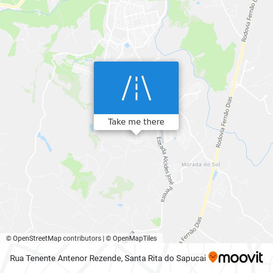 Rua Tenente Antenor Rezende map