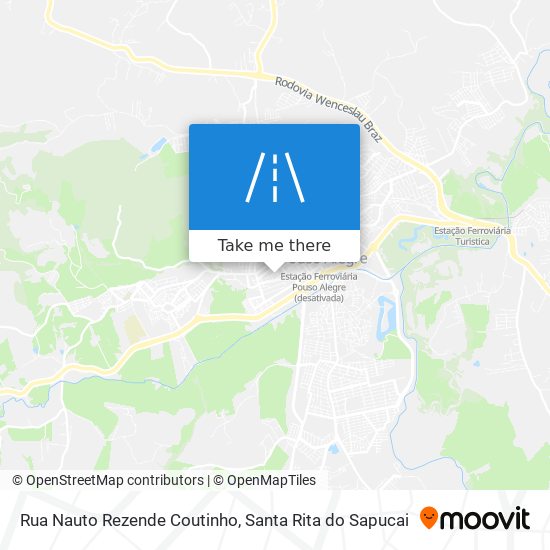 Mapa Rua Nauto Rezende Coutinho