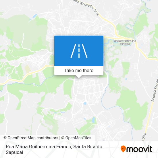 Rua Maria Guilhermina Franco map