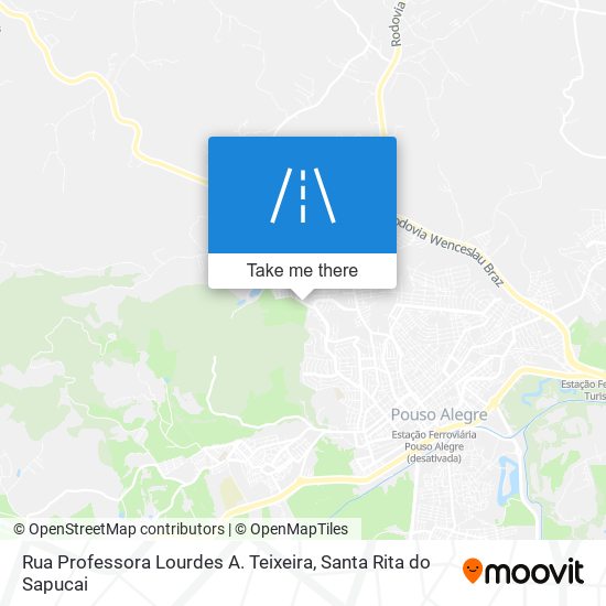 Rua Professora Lourdes A. Teixeira map