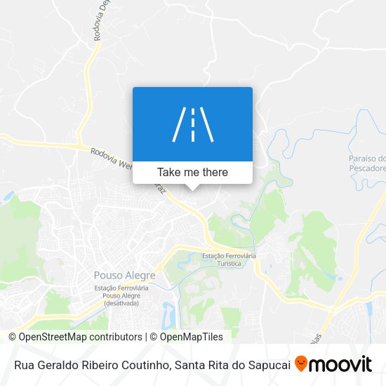 Rua Geraldo Ribeiro Coutinho map
