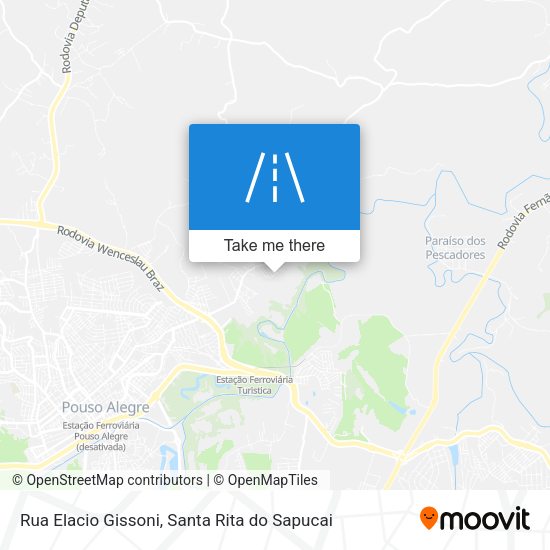 Rua Elacio Gissoni map