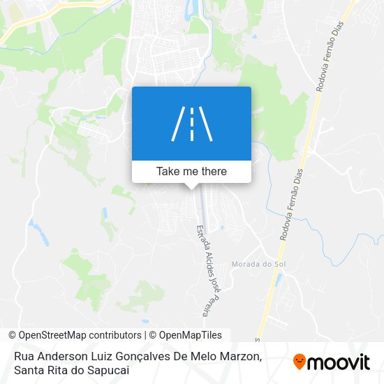 Rua Anderson Luiz Gonçalves De Melo Marzon map