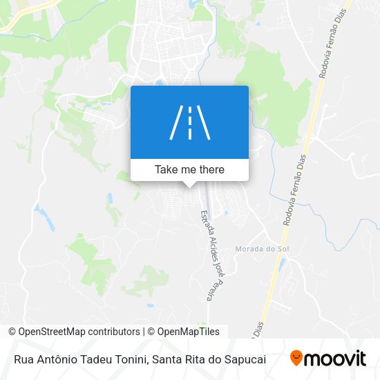 Rua Antônio Tadeu Tonini map