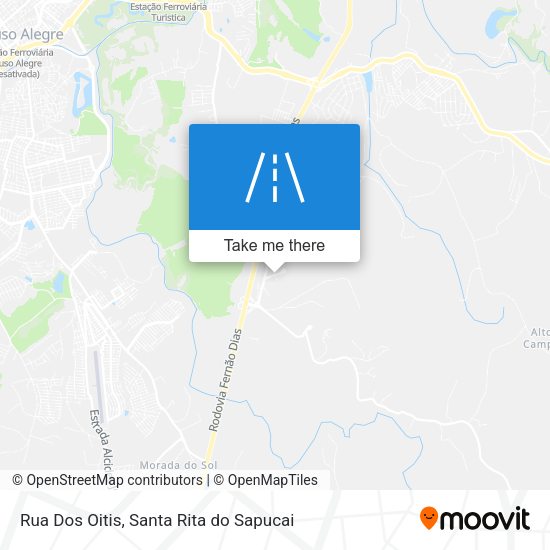 Rua Dos Oitis map