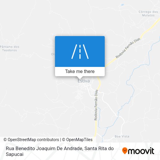 Rua Benedito Joaquim De Andrade map