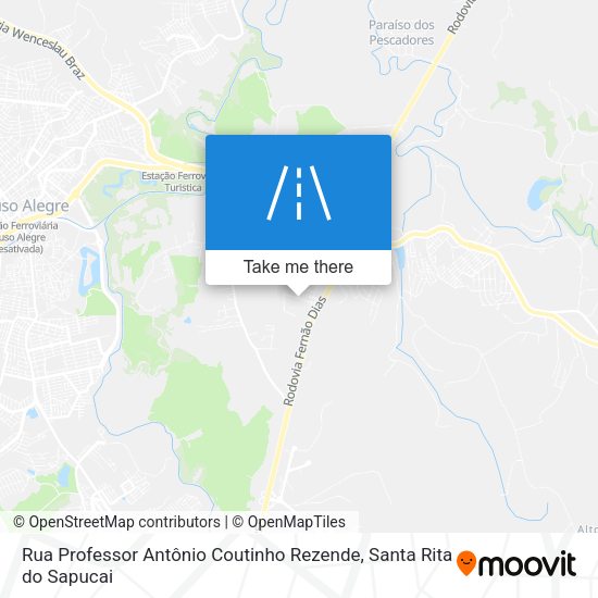Rua Professor Antônio Coutinho Rezende map