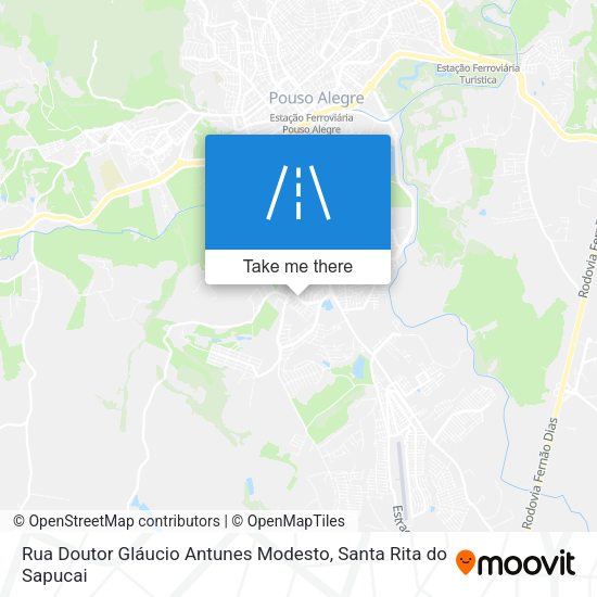 Rua Doutor Gláucio Antunes Modesto map