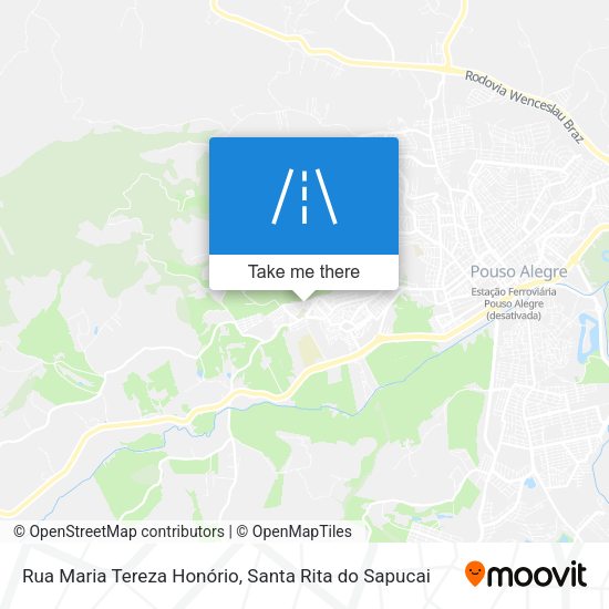 Rua Maria Tereza Honório map