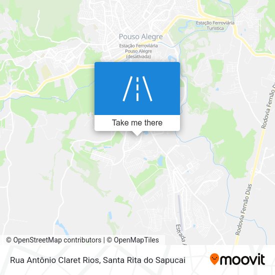 Rua Antônio Claret Rios map