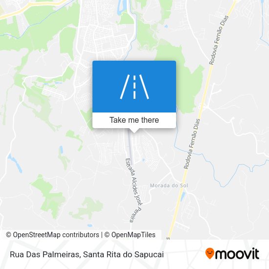 Rua Das Palmeiras map