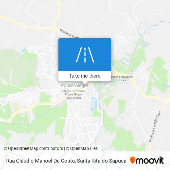 Mapa Rua Cláudio Manoel Da Costa