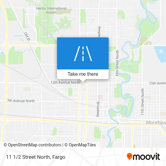 11 1/2 Street North map