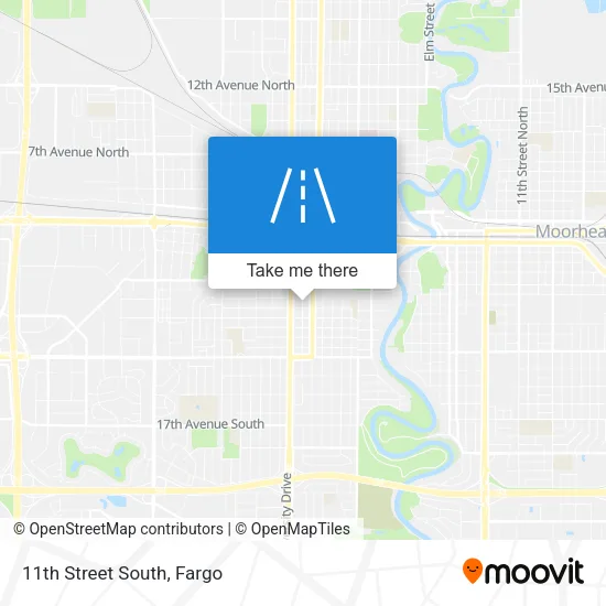 11th Street South map