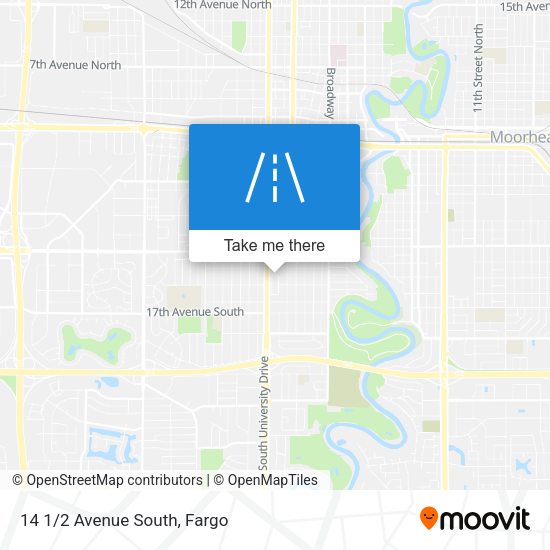 Mapa de 14 1/2 Avenue South