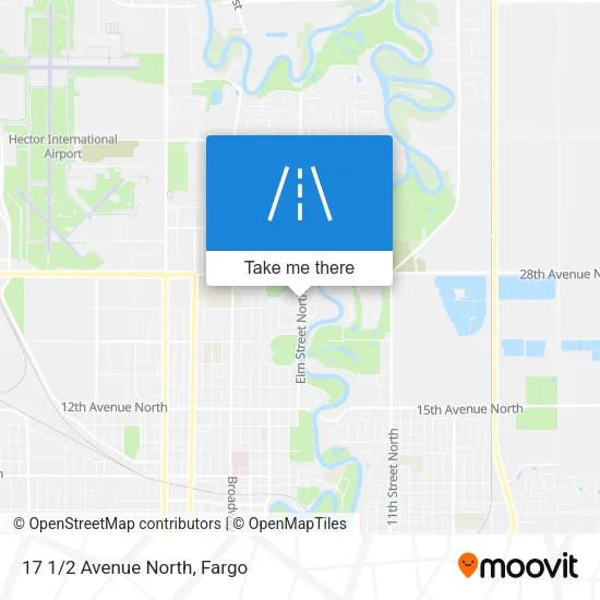 17 1/2 Avenue North map