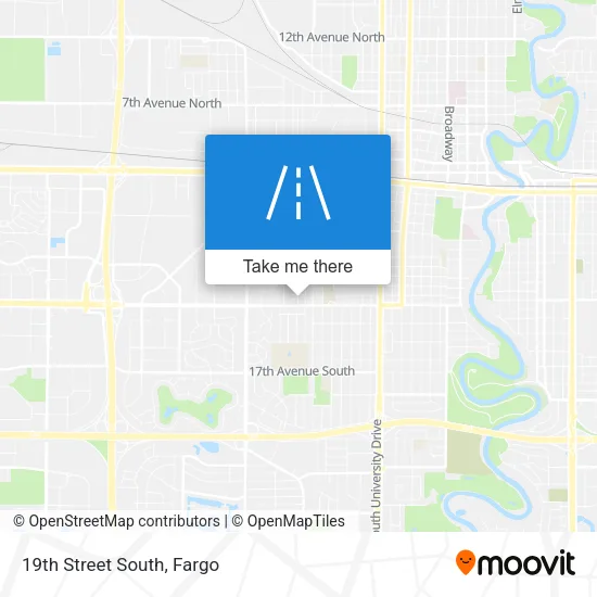 19th Street South map