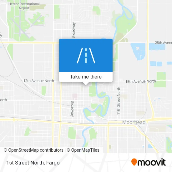 1st Street North map