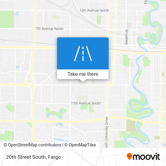 20th Street South map