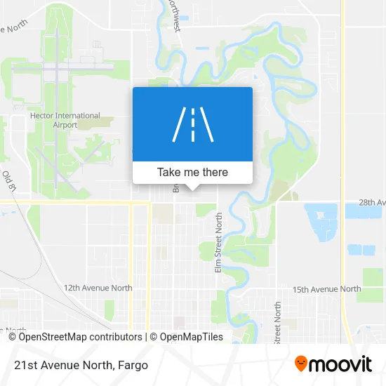 21st Avenue North map