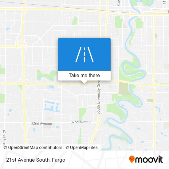 21st Avenue South map