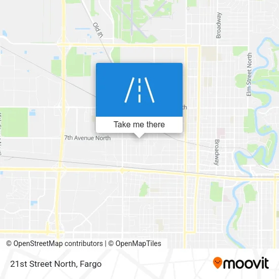 21st Street North map
