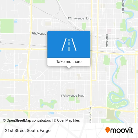 21st Street South map