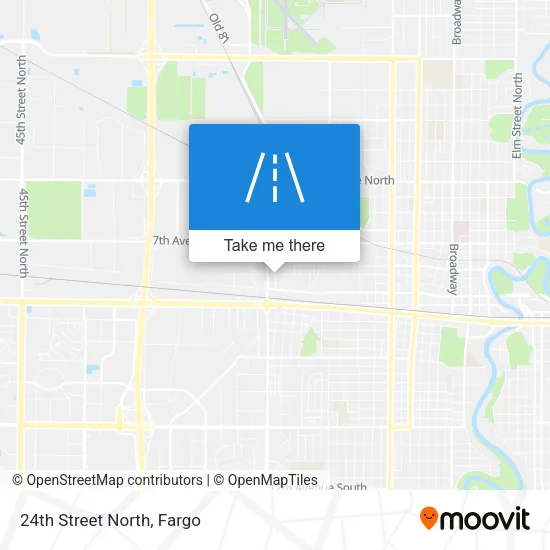 24th Street North map