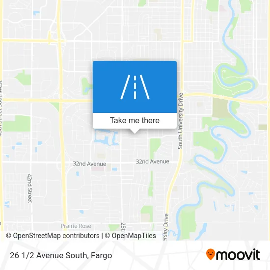 26 1/2 Avenue South map