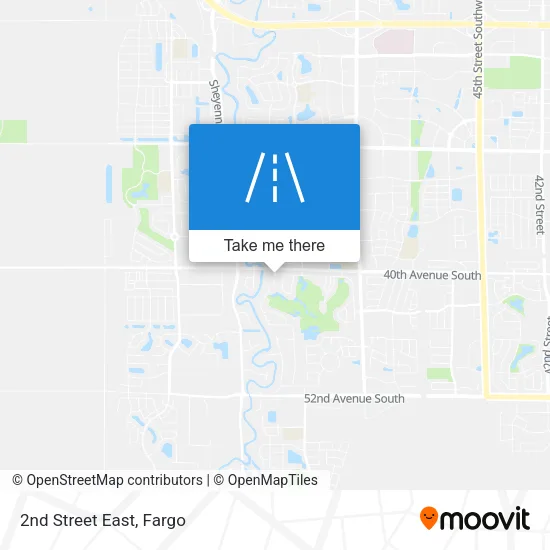 2nd Street East map