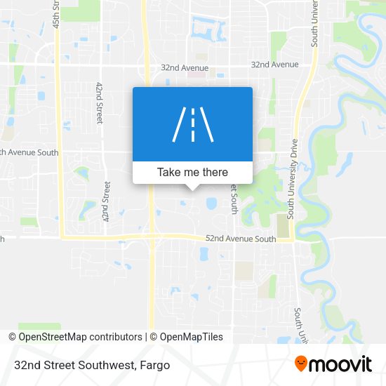 32nd Street Southwest map
