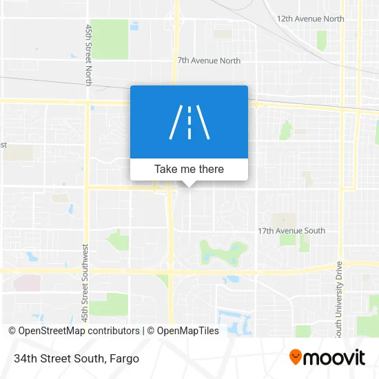34th Street South map