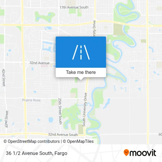 36 1/2 Avenue South map