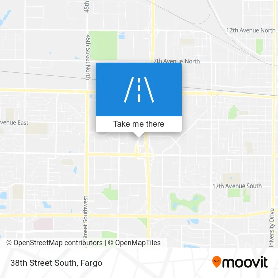 38th Street South map