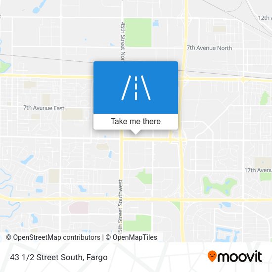 Mapa de 43 1/2 Street South