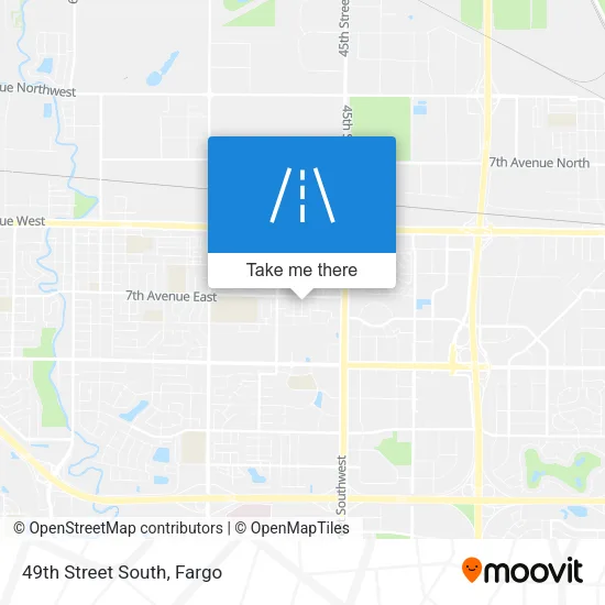49th Street South map