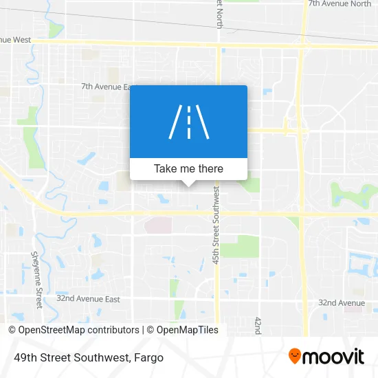 49th Street Southwest map