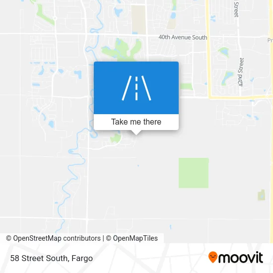 58 Street South map