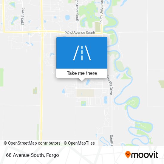 Mapa de 68 Avenue South
