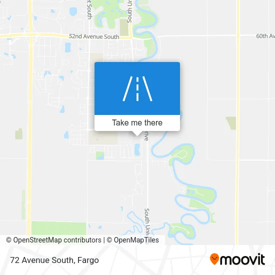 72 Avenue South map