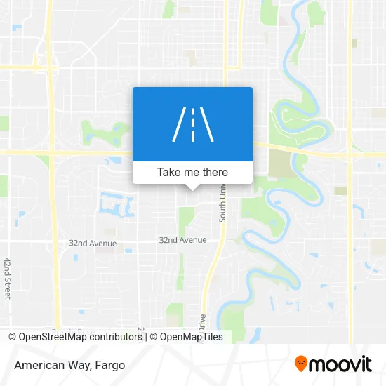 American Way map