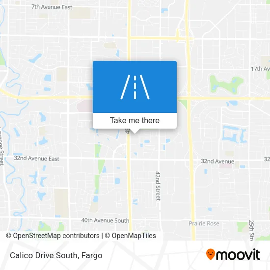 Calico Drive South map