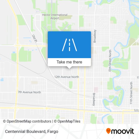 Mapa de Centennial Boulevard